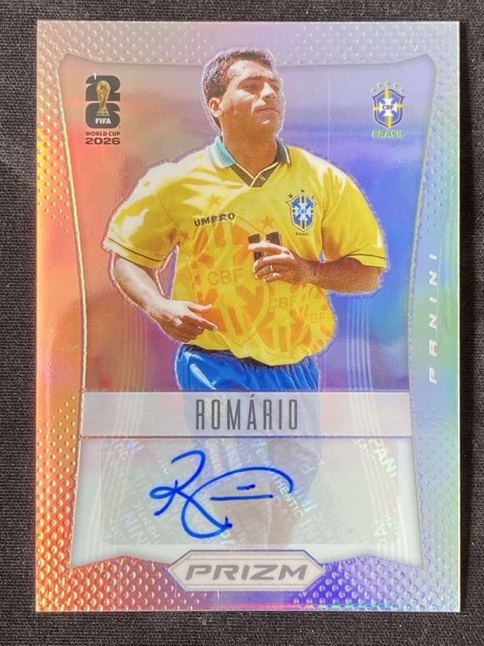 Romario 2026 Panini Prizm FIFA World Cup 2012 Throwback Silver Auto /199 #12-R