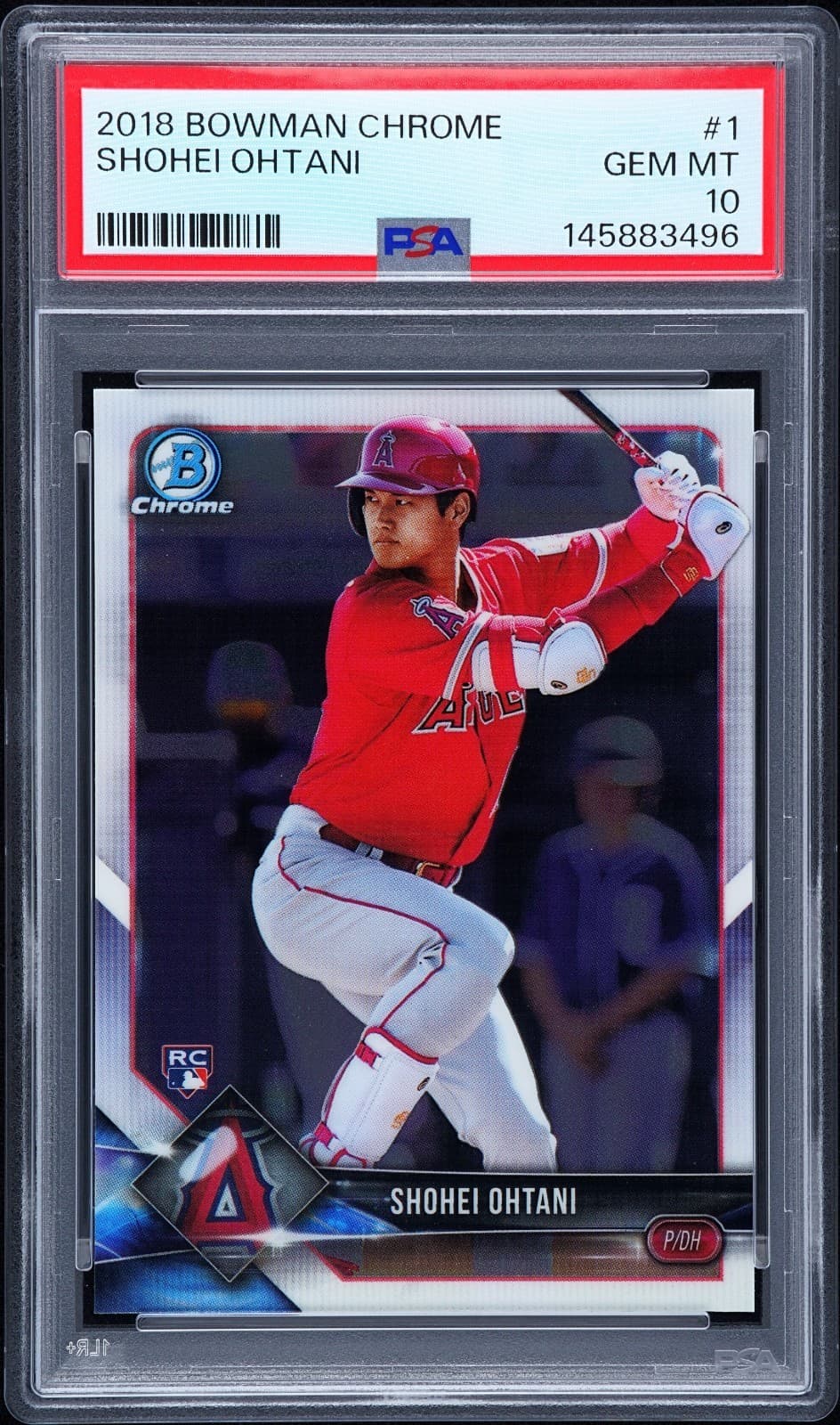 SHOHEI OHTANI 2018 BOWMAN CHROME ROOKIE RC #1 PSA 10 GEM MINT! DODGERS 145883496