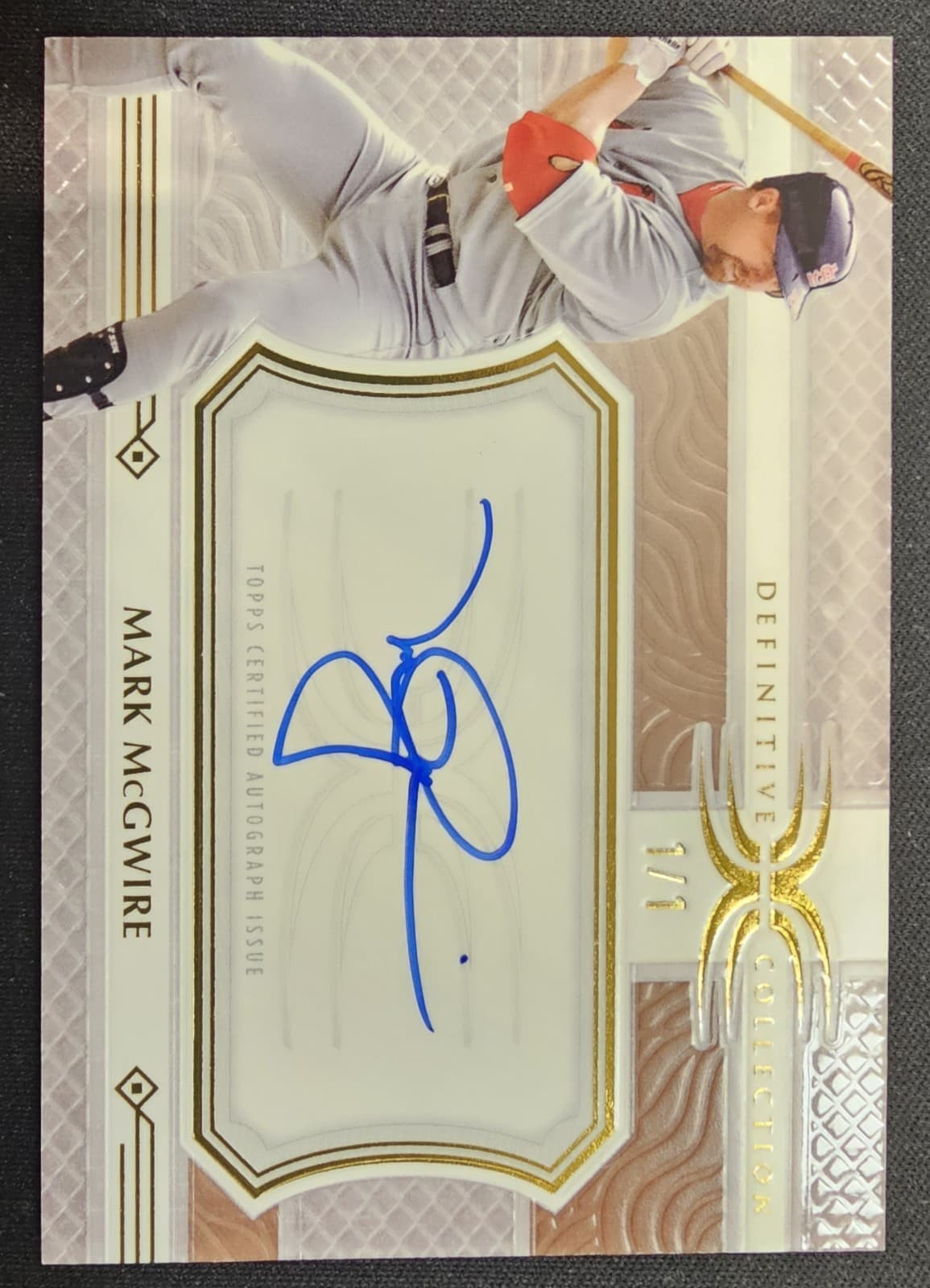 2025 Topps Definitive Mark Mcgwire Legendary Autograph 1/1