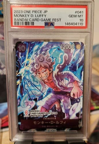 PSA 10 Monkey D. Luffy #041 Bandai Card Game Fest One Piece Card Japanese