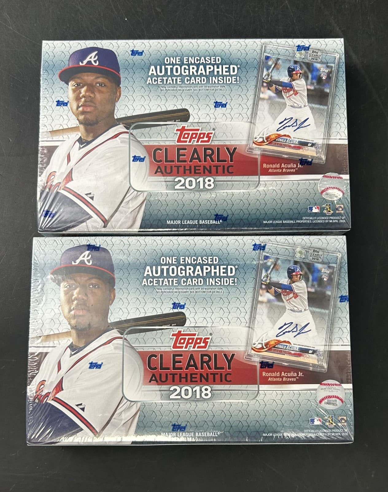 2X LOT 2018 Topps Clearly Authentic Baseball Factory Sealed Hobby Box Ohtani RC