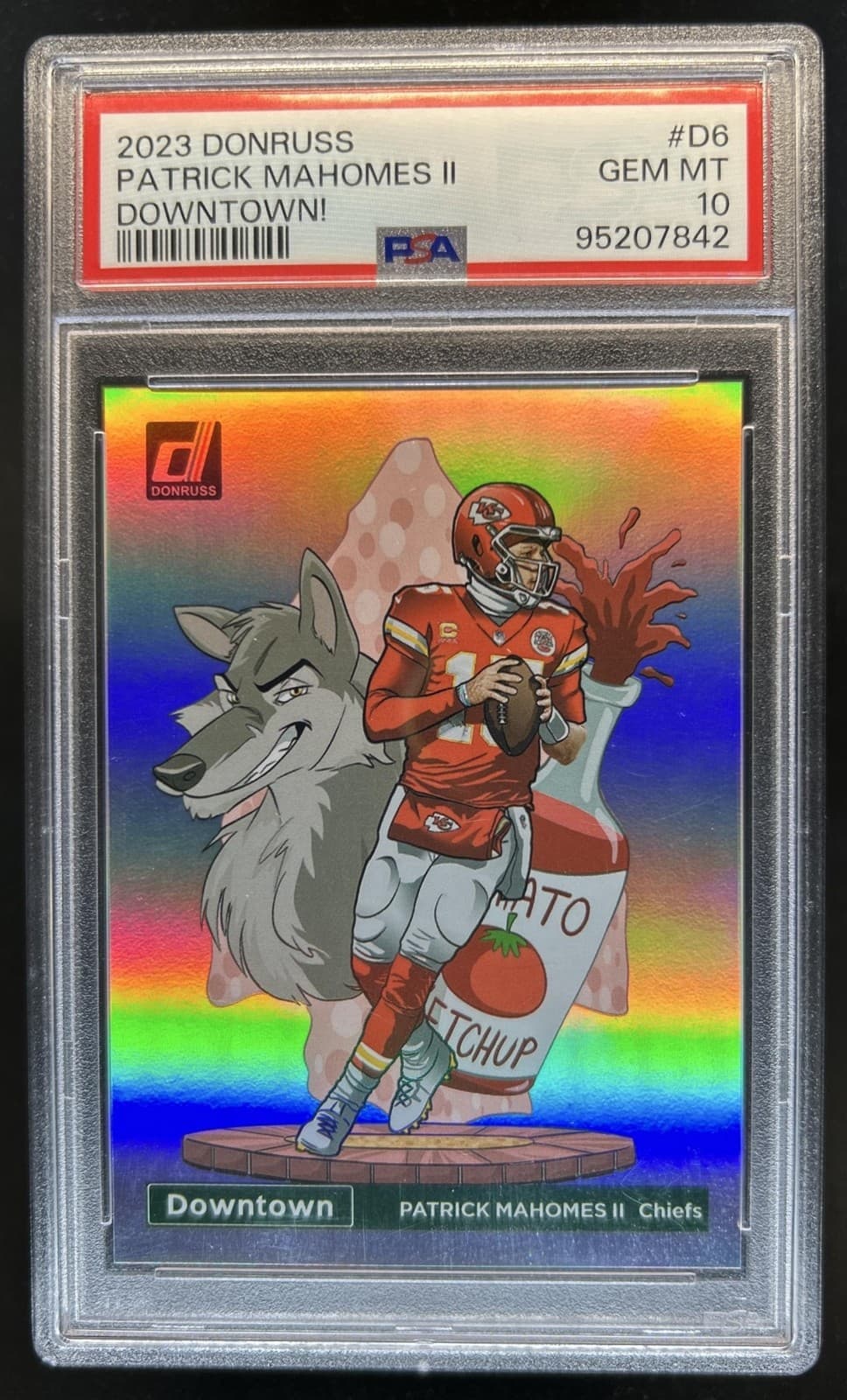2023 Panini Donruss Patrick Mahomes II Downtown! SSP #D-6 Chiefs PSA 10 GEM MINT
