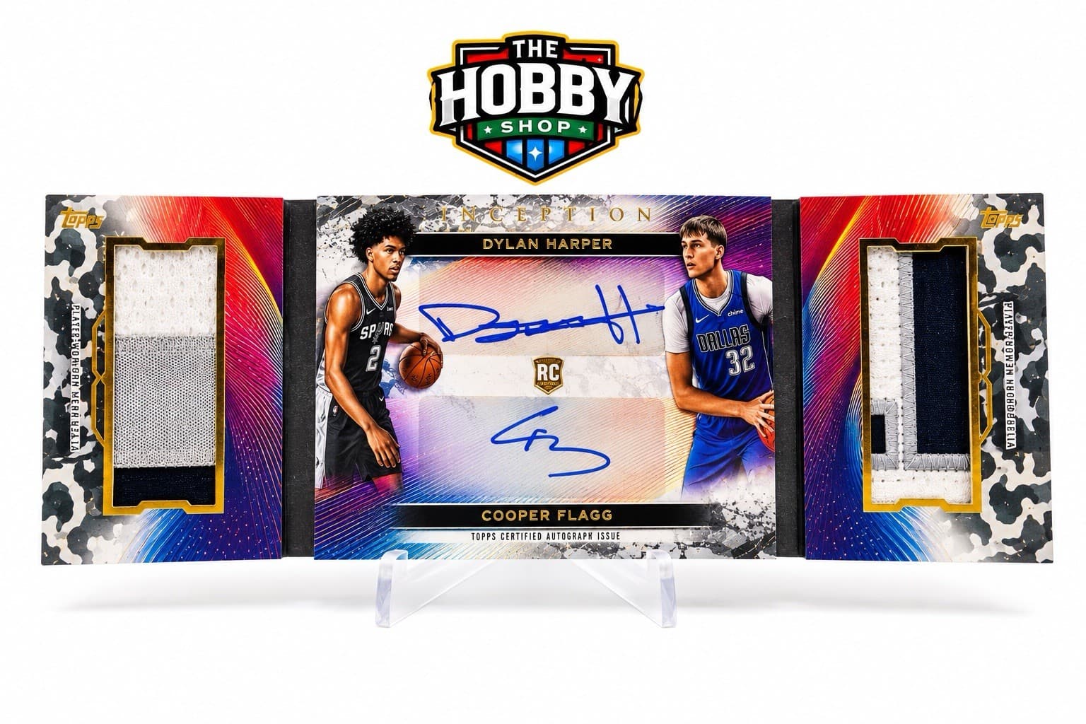 2025-26 Topps Inception Cooper Flagg Dylan Harper Dual Auto Relic Book RC /10