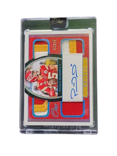 2022 Panini One Football Patrick Mahomes II #56 03/15 Patch