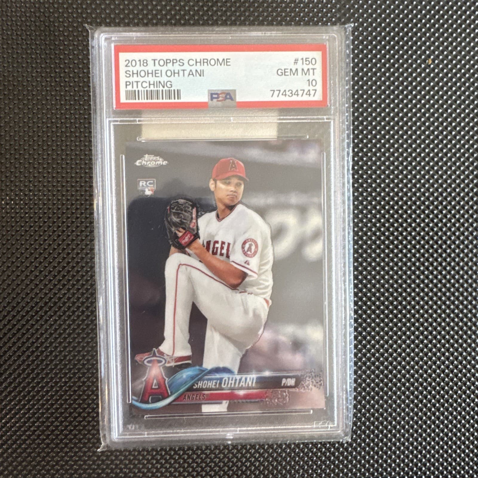 2018 Topps Chrome Shohei Ohtani (White Jersey) #150 PSA 10 GEM MT Rookie RC