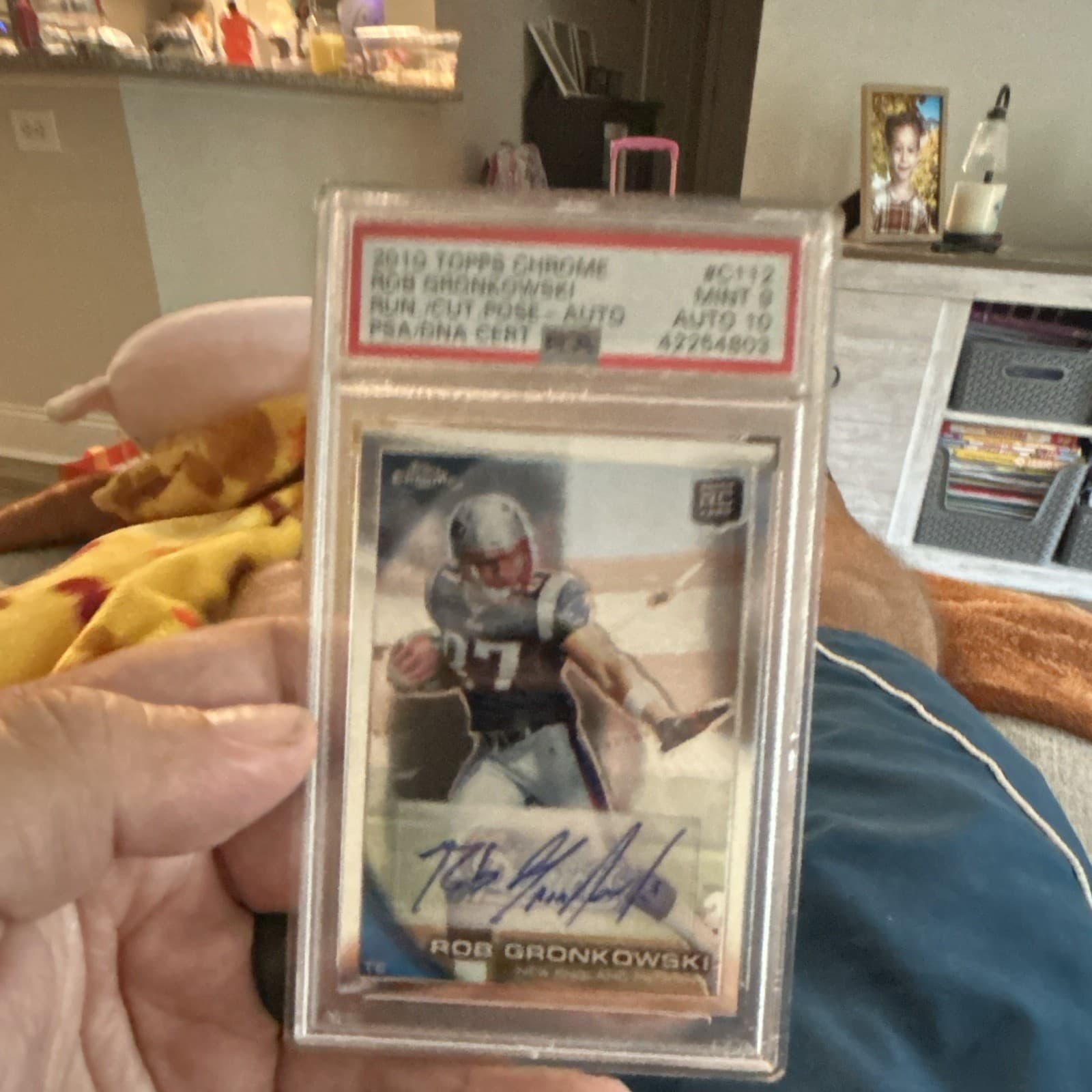 Topps 2010 Chrome Rob Gronkowski Rookie Autograph #TA-RG Patriots PSA 42764805
