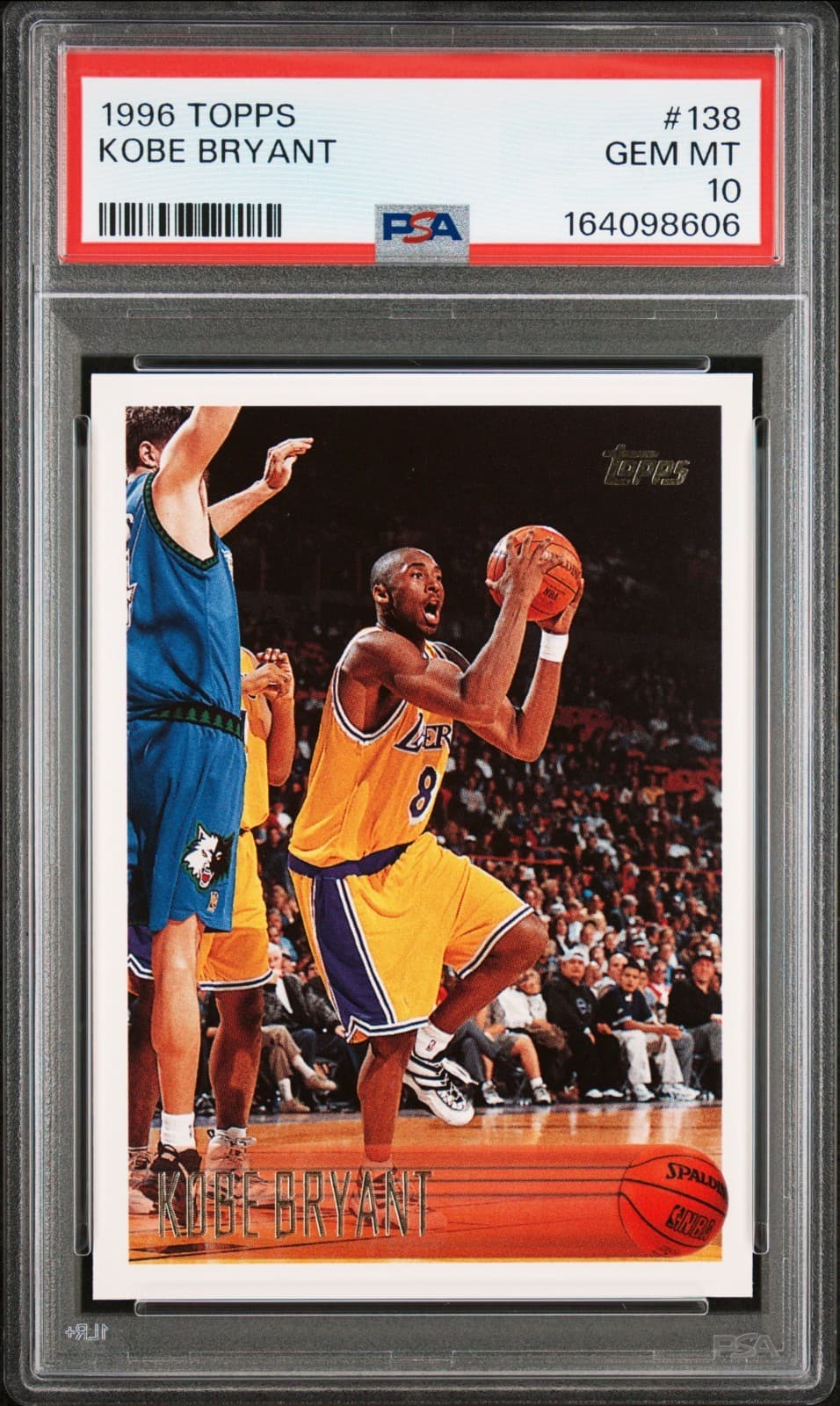 KOBE BRYANT 1996 TOPPS ROOKIE RC #138 PSA 10 GEM MINT! LAKERS MVP HOF #164098606