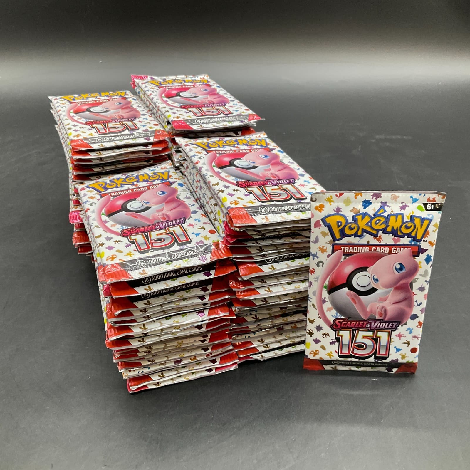 Lot of (100) Pokemon TCG 151 MEW EN Booster Packs SEALED
