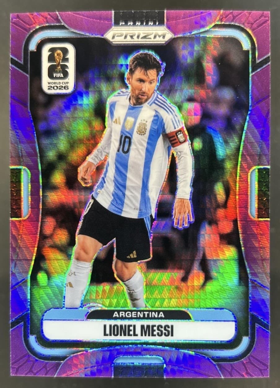 2026 Panini Prizm World Cup Lionel Messi Purple Hyper #/299 Argentina