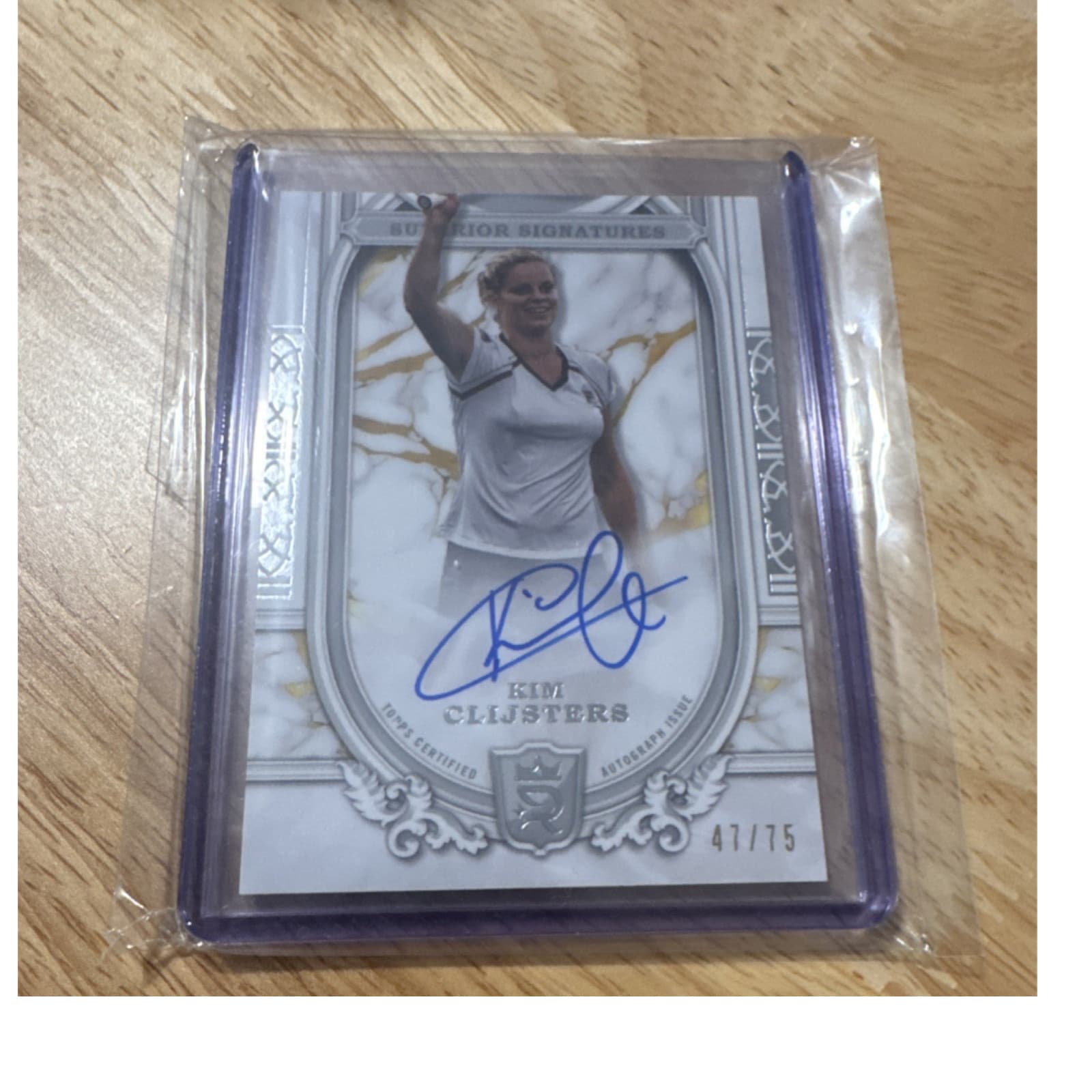 Topps Royalty 2024 Tennis Kim Clijsters Superior Signatures SS-KCS Auto /75