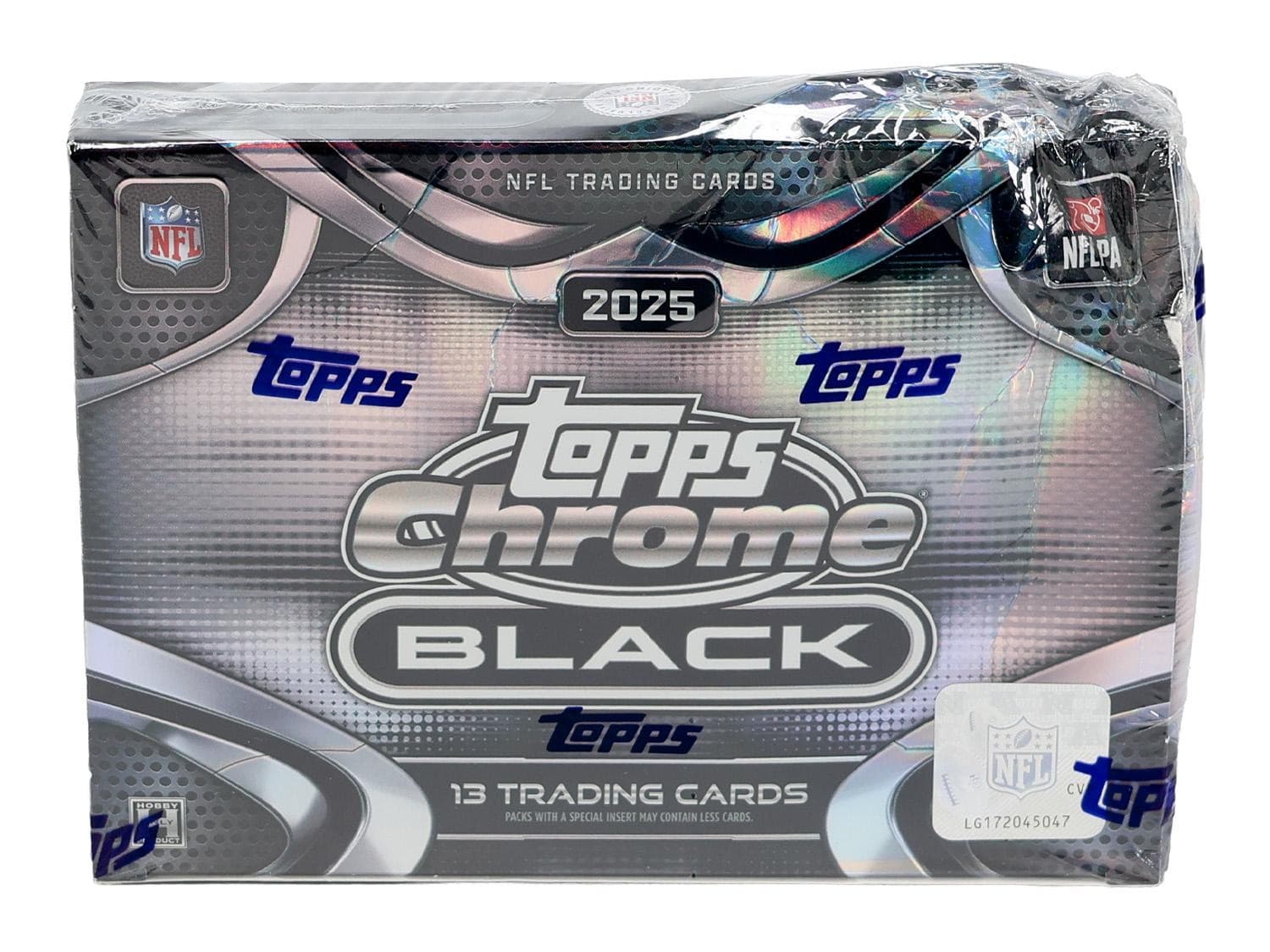 2025 Topps Chrome Black Football Hobby Box (Slightly Damaged)