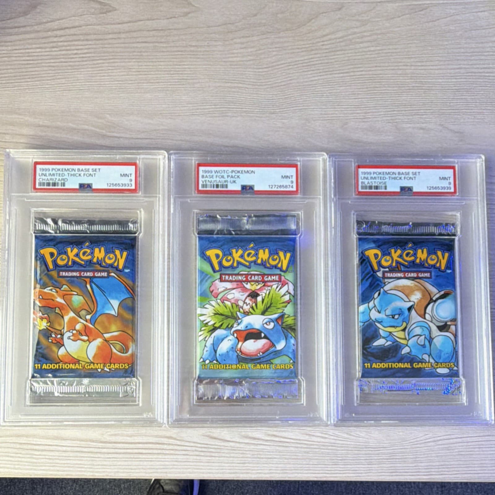Pokemon 1999 Vintage WOTC Base Set Charizard/Venusaur Sealed Booster Pack PSA 9