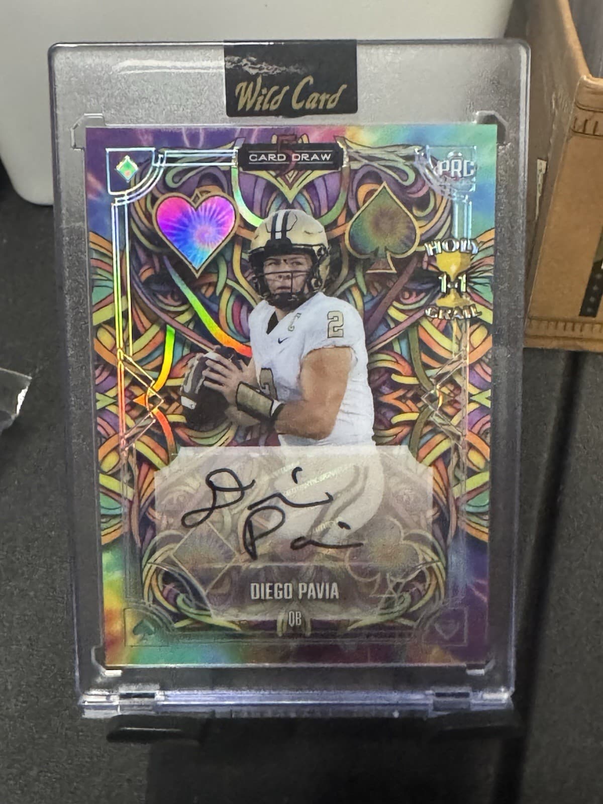 2025 Wild Card 5 Card Draw Diego Pavia Holy Grail Auto 1/1 (1 Per 5 Case Hit)