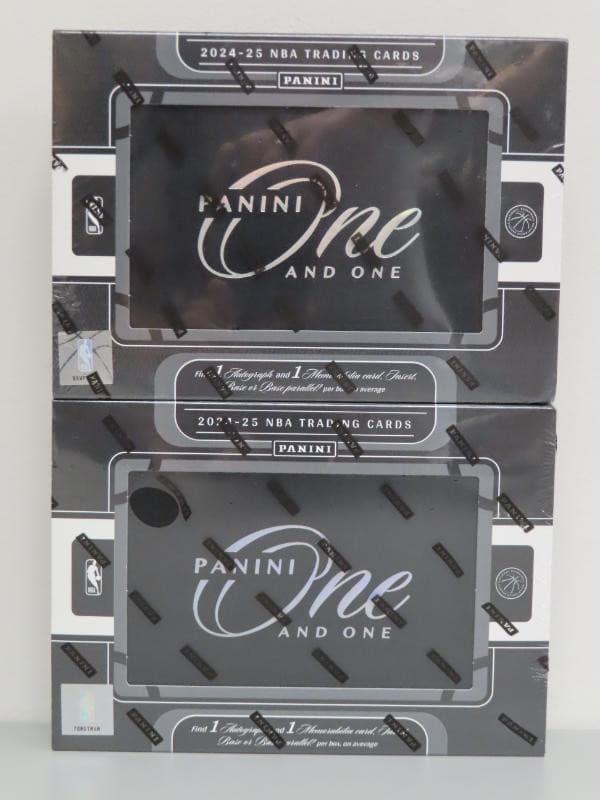 (2) Lot 2024-25 Panini One and One NBA Basketball Factory Sealed Hobby Box