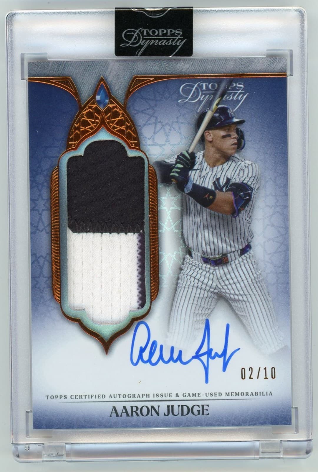 HL-P01 2025 Topps Dynasty Aaron Judge Auto Patch /10 #DAPB-AJ8 Yankees
