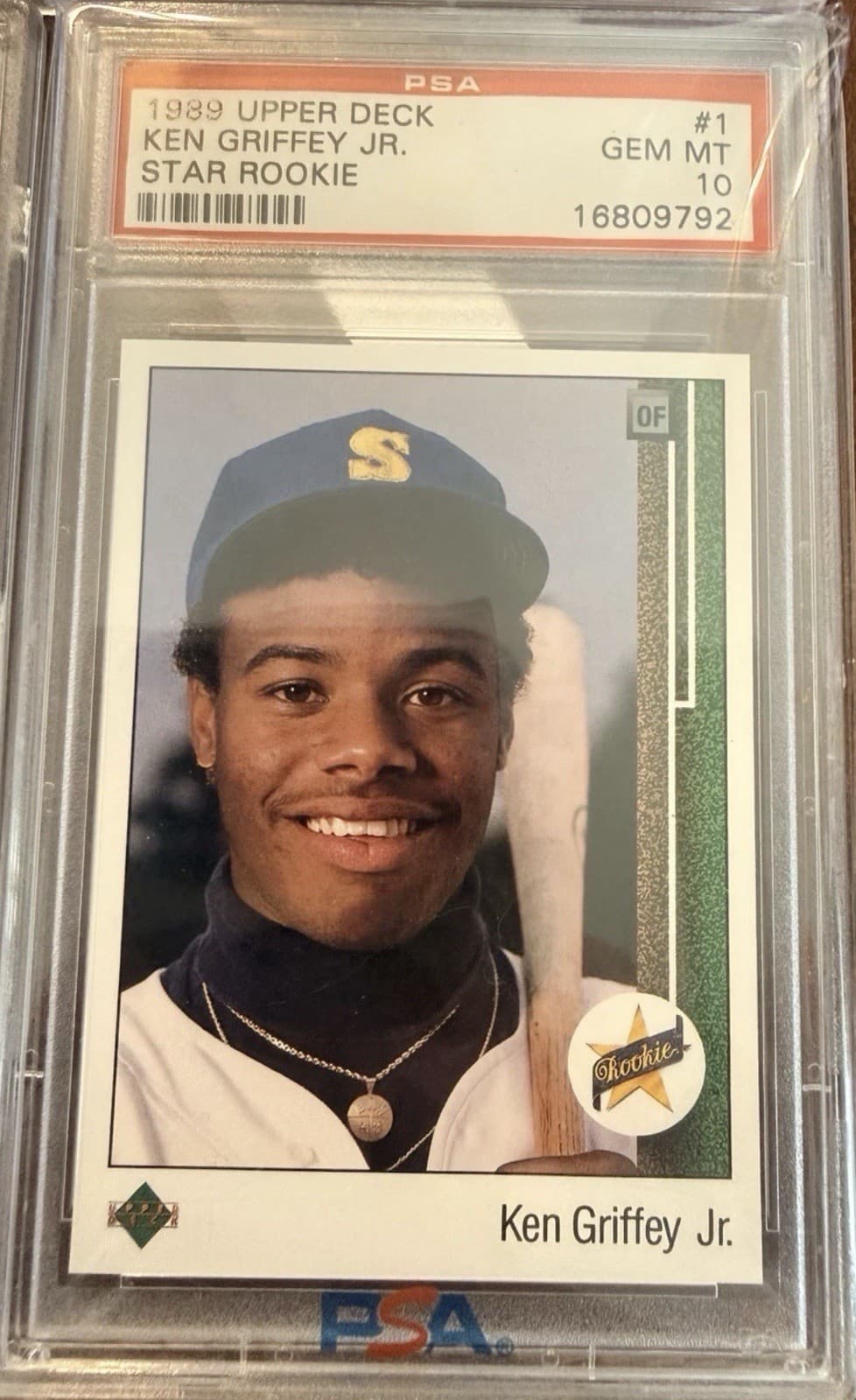 1989 Upper Deck Ken Griffey Jr. Star Rookie RC #1 Mariners PSA 10 GEM MINT