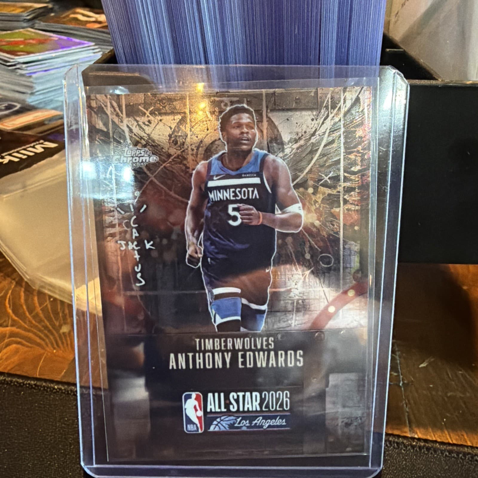 2025-26 Topps Chrome Cactus Jack Basketball Anthony Edwards Base. ASG MVP 
