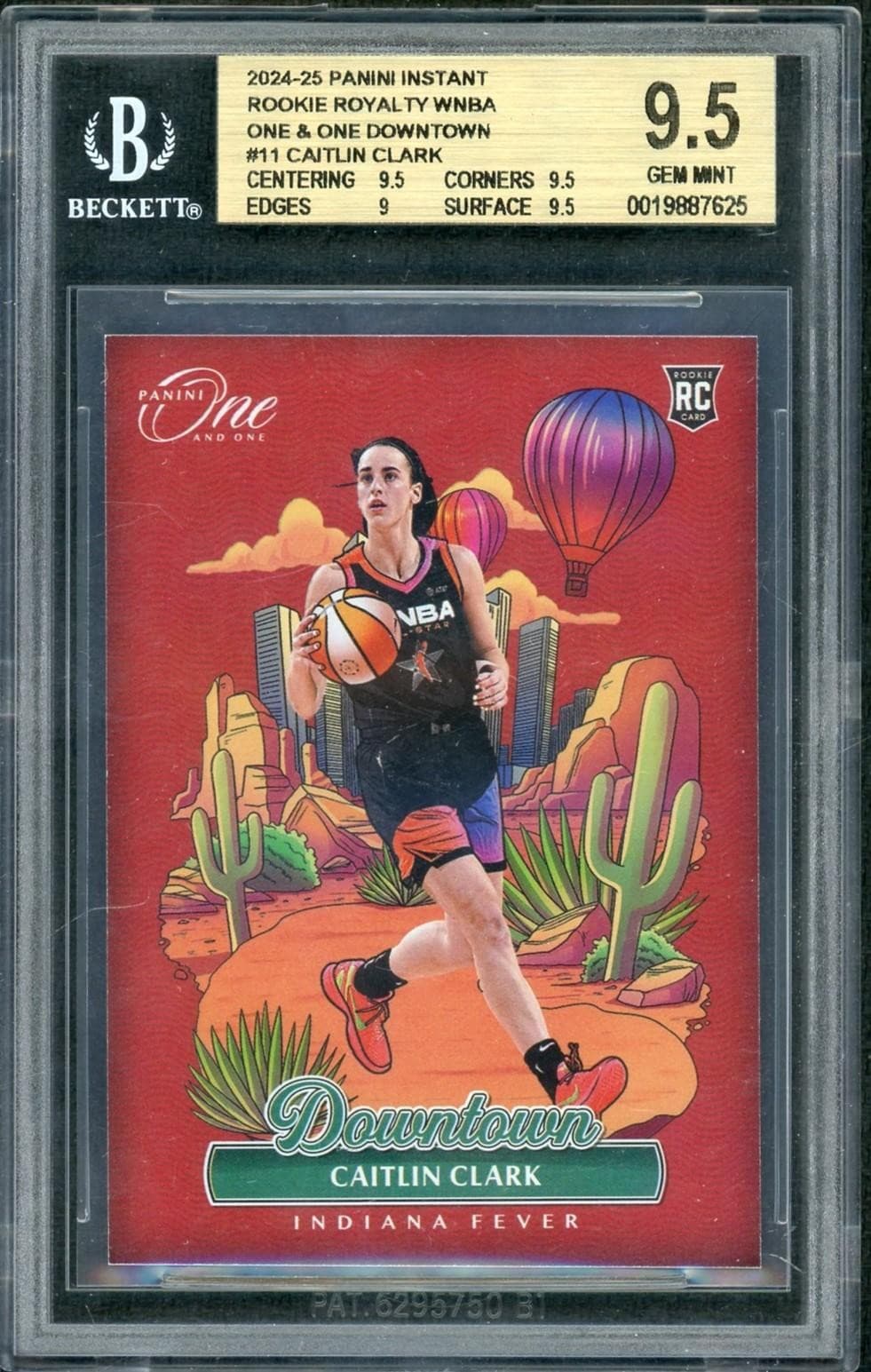 2024 Panini Rookie Royalty Caitlin Clark Downtown #11 BGS 9.5