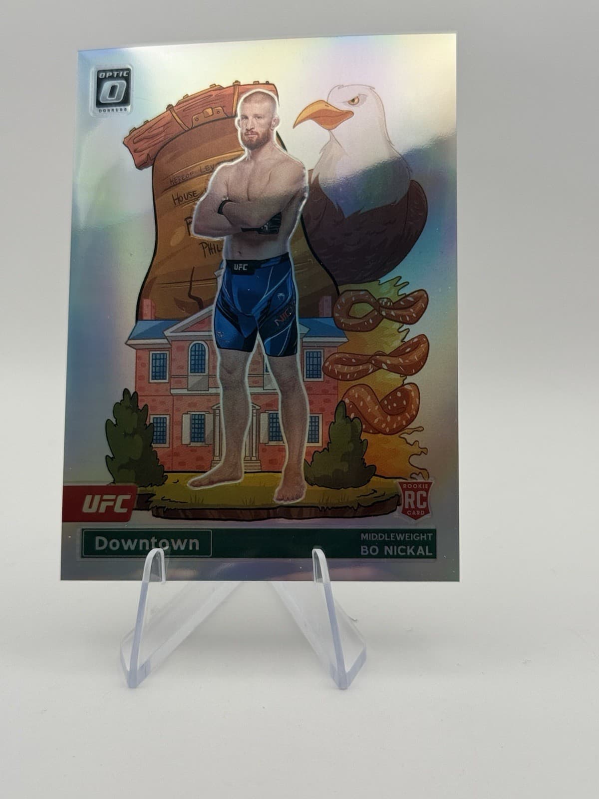2023 Panini Donruss Optic UFC - Downtown! Bo Nickal #5 (RC)