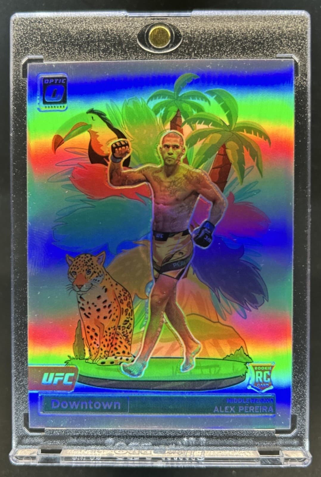 2023 Panini Donruss Optic UFC Alex Pereira Downtown! SSP RC Rookie #9