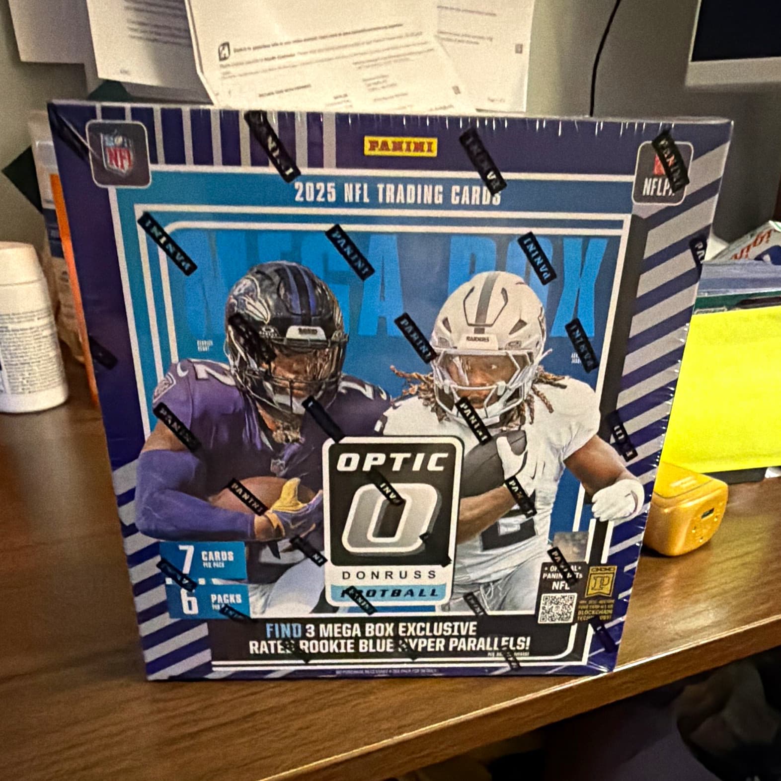Panini Donruss Optic Football 2025 NFL Trading Cards Mega Box - 1 Box 42