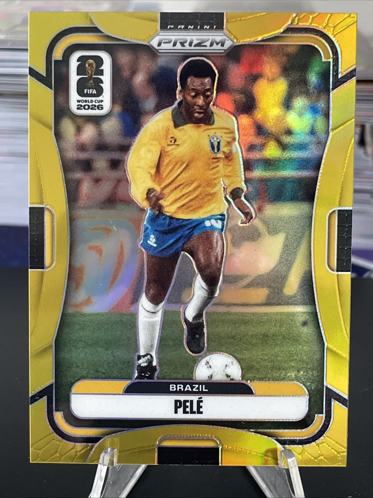 2026 Prizm FIFA World Cup Pele True Gold 1/10 SSP - Brazil