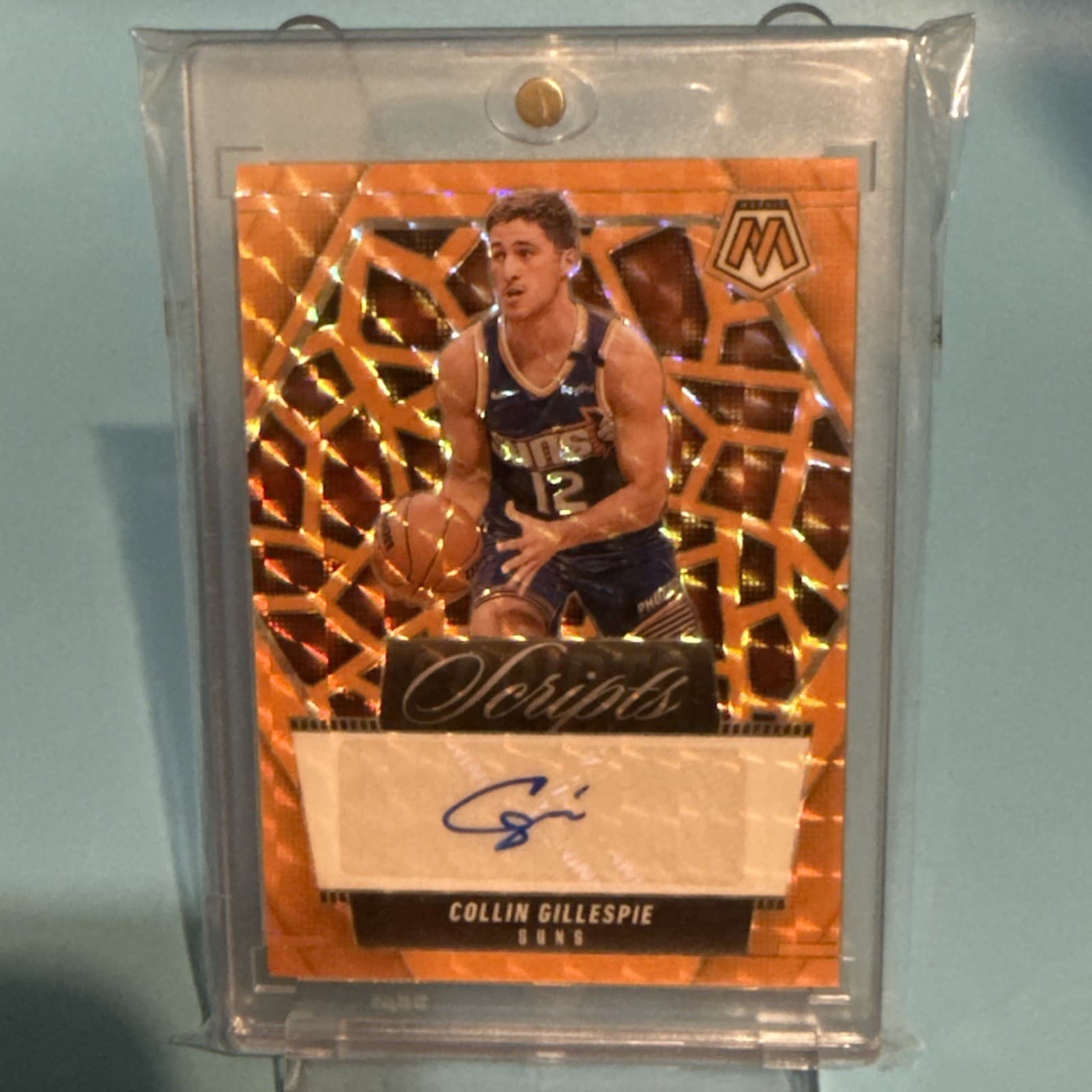 2024-25 Panini Mosaic Basketball Collin Gillespie Scripts Orange /25