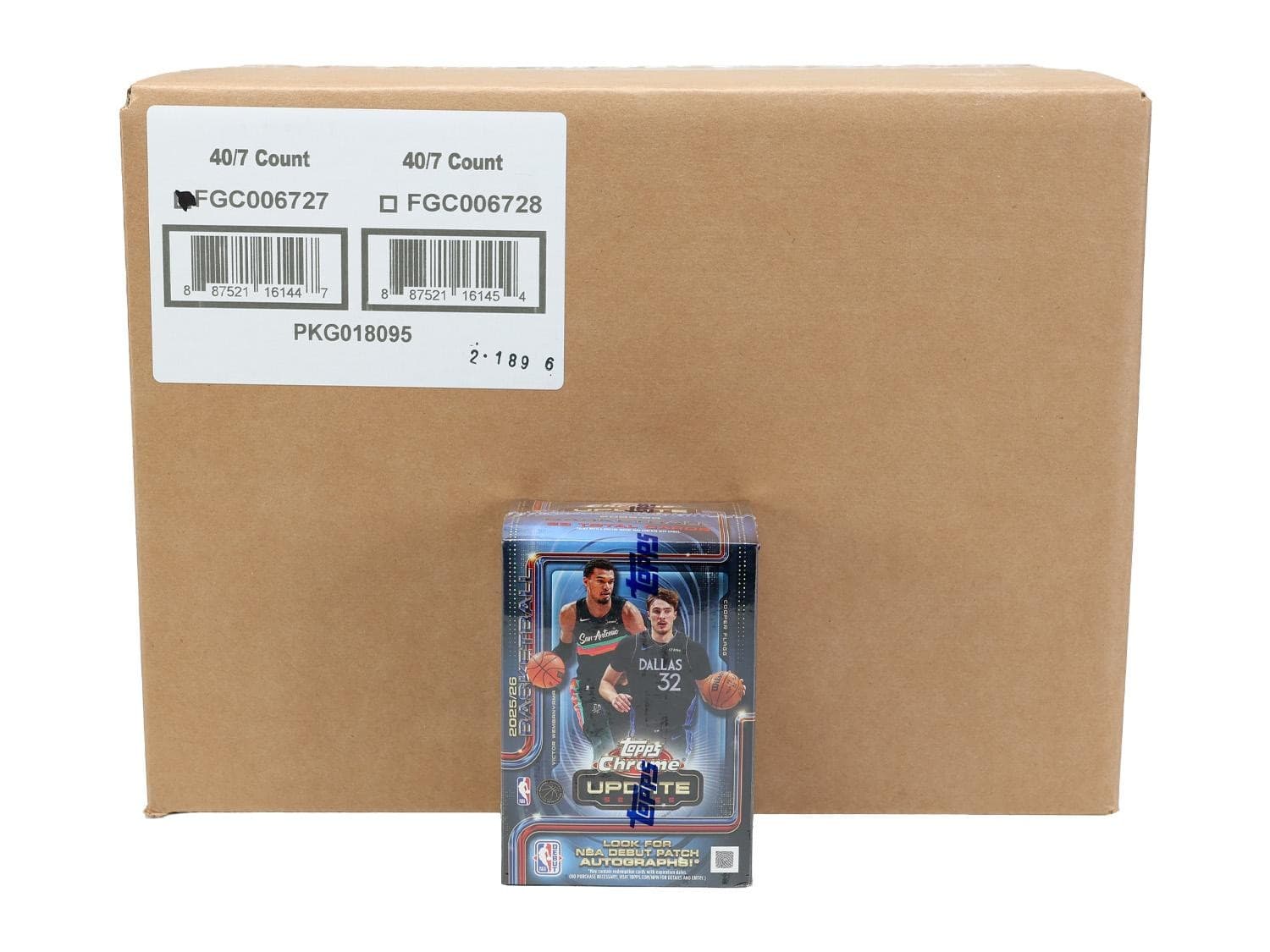 2025/26 Topps Chrome Update Series Basketball Blaster 40-Box Case