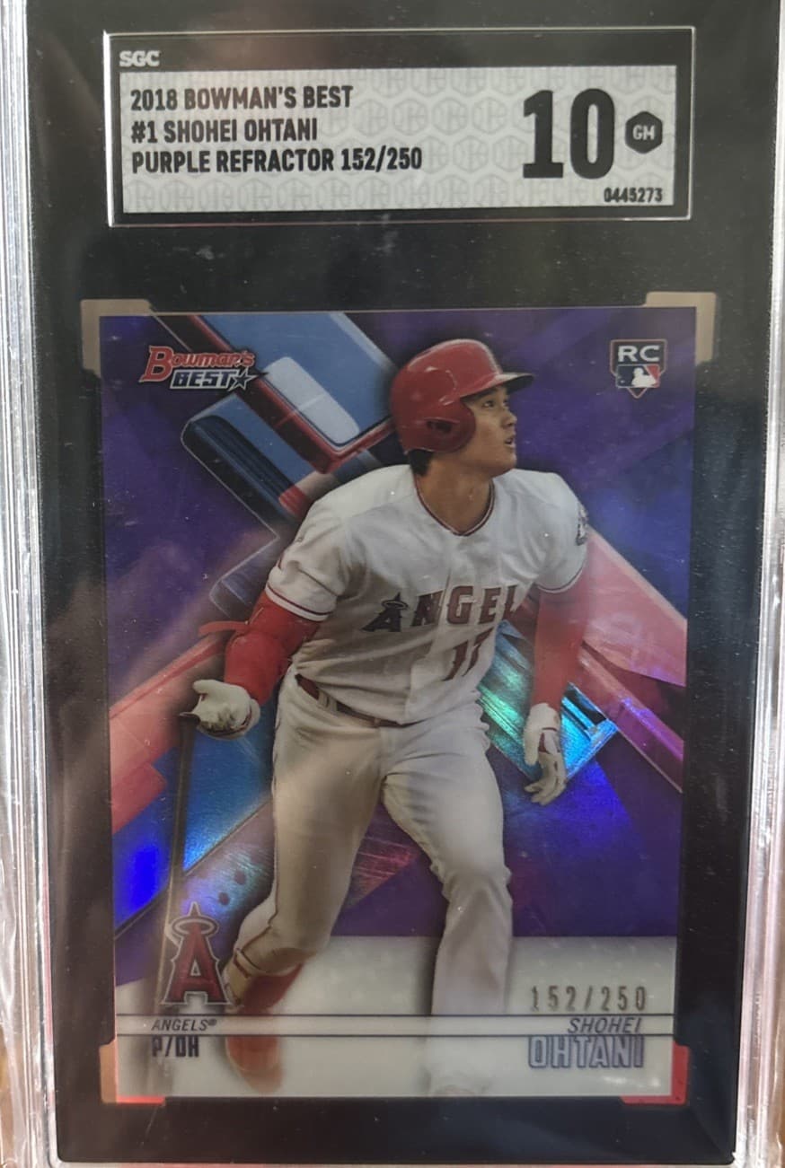 2018 Bowman's Best - Shohei Ohtani #1 Purple Refractor /250 (RC)