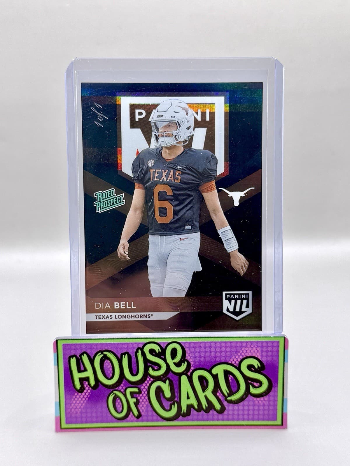 2026 Panini The National NSCC - Dia Bell #NIL15 BLACK 1/1 Texas Longhorns!