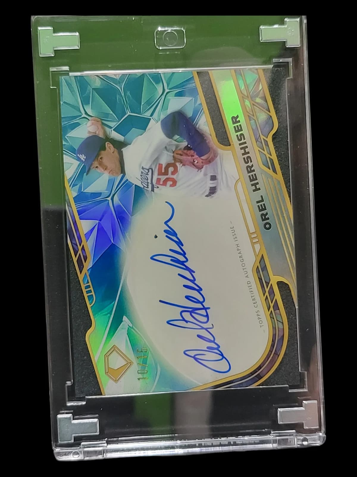 2025 Topps Diamond Icons Chrome Autograph Orel Hershiser #ACC-OH Gold 10/15