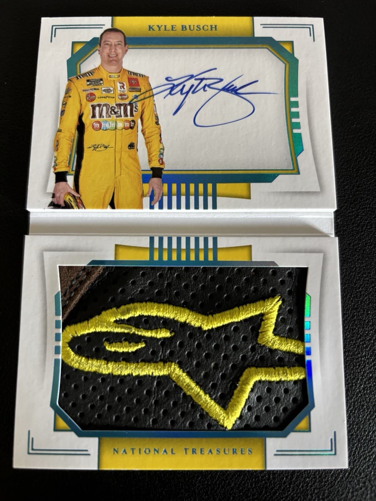 2021 Panini National Treasures 1/1 Jumbo AlpineStar Patch Auto - Kyle Busch