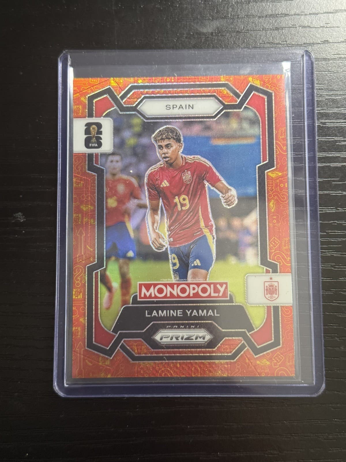 2026 Prizm Monopoly FIFA World Cup Lamine Yamal #41 Orange & Gold Classic Icons
