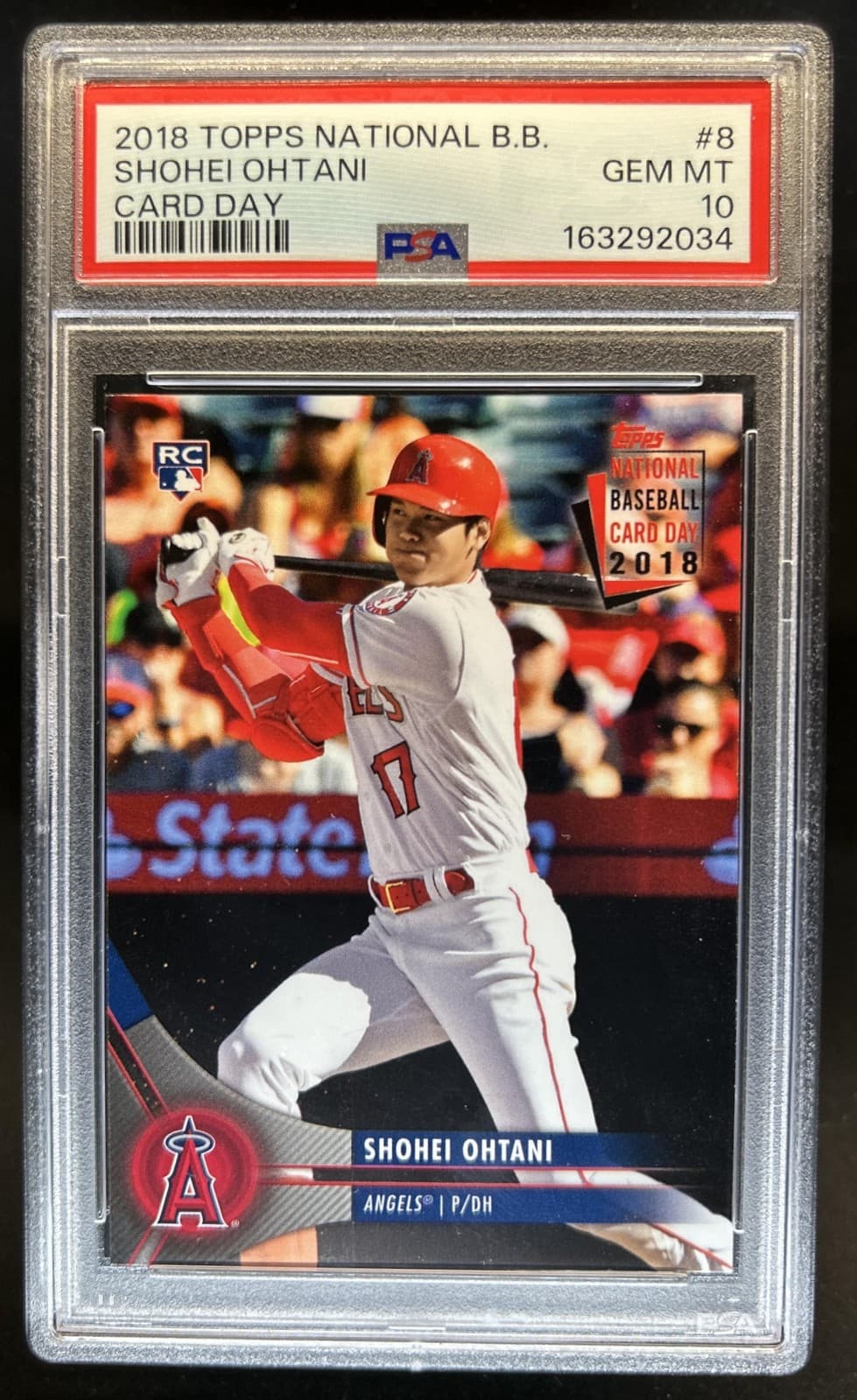 2018 Topps National Baseball Card Day Shohei Ohtani Rookie RC #8 Angels PSA 10