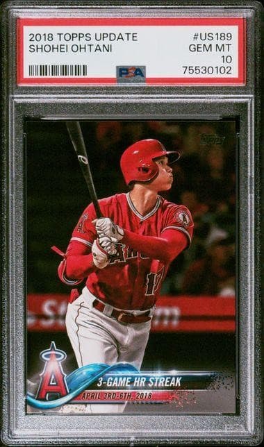 2018 Topps Update Shohei Ohtani Rookie #US189 PSA 10