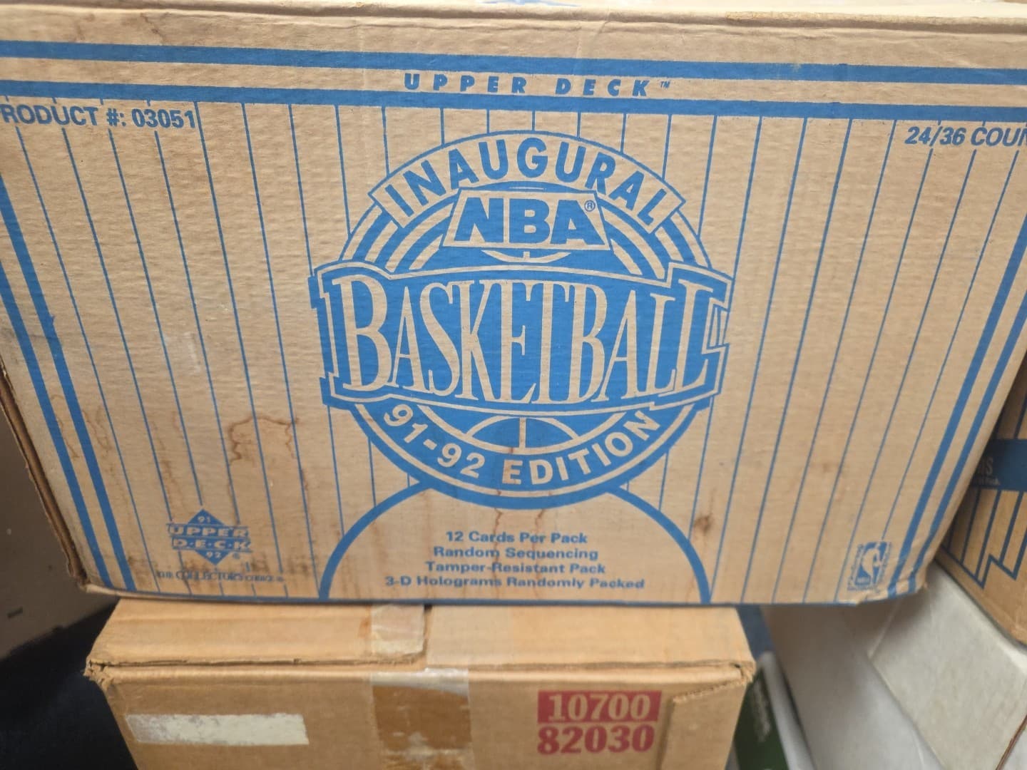 1991-92 Upper Deck Basketball Factory Sealed Case 24 Wax Box Inaugural Edition