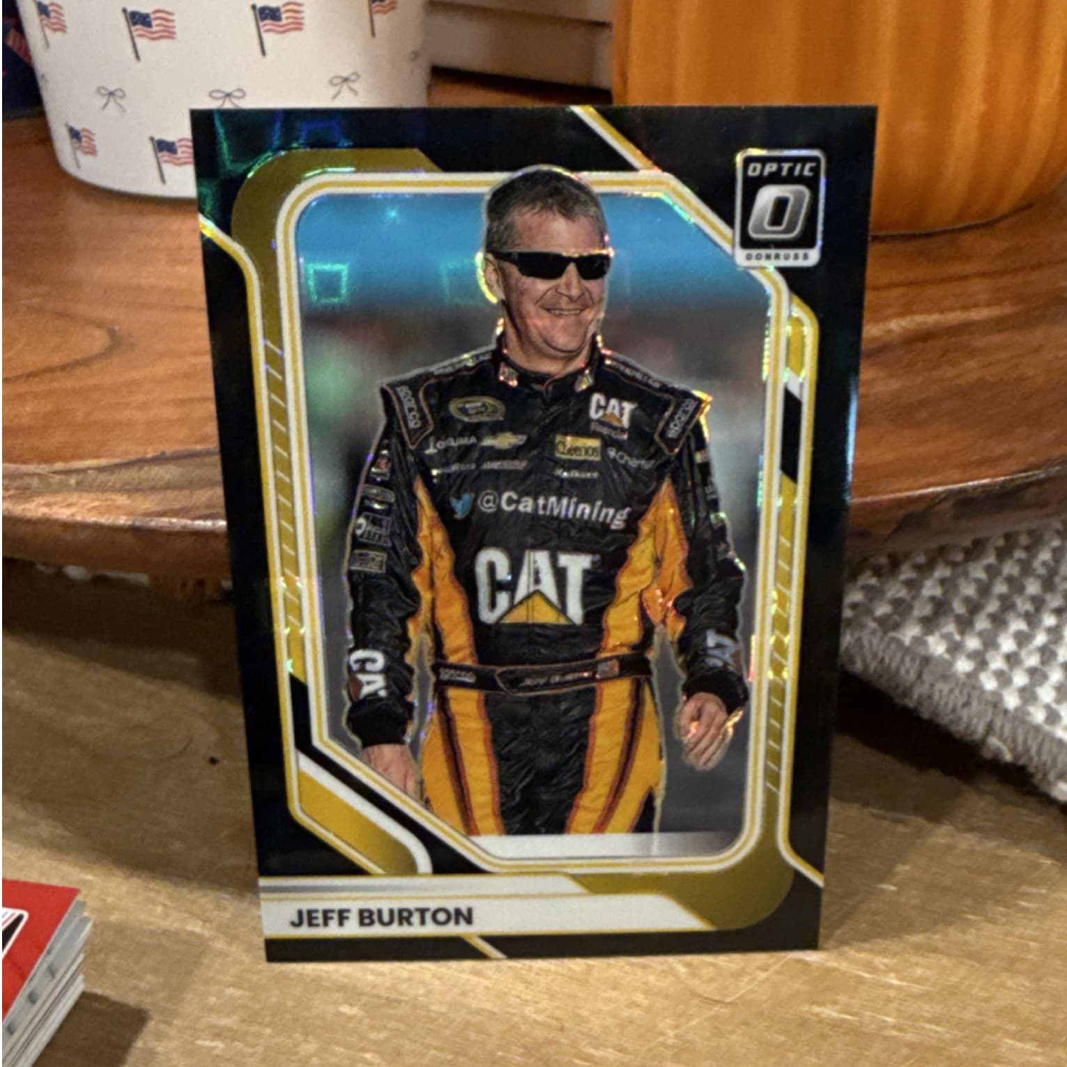 Panini 2020 Donruss Racing Optic Prizm Jeff Burton NASCAR #63 black pandora