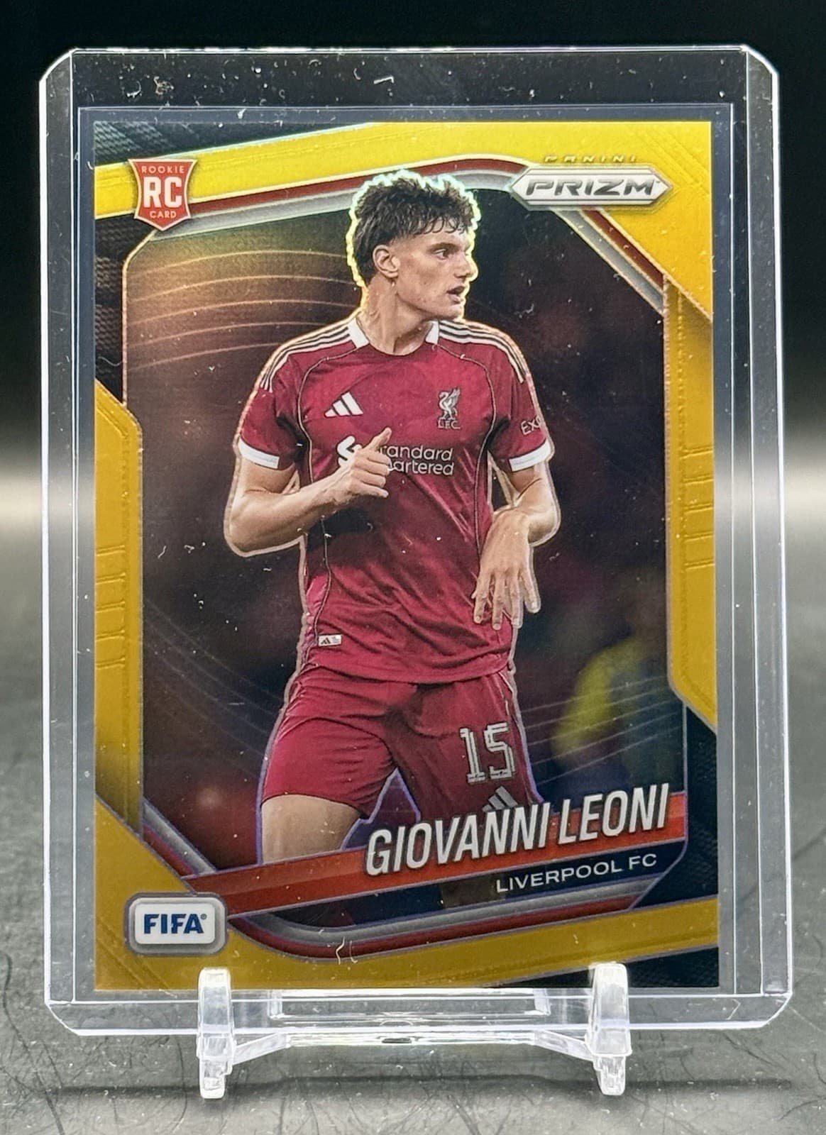 2026 Panini Prizm FIFA - Giovanni Leoni #95 Gold Prizm /10 (RC) Liverpool 🔥🔥