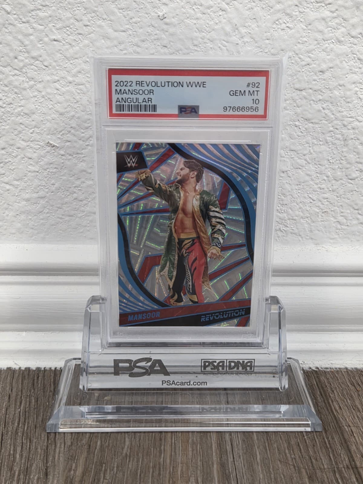Mansoor 2022 Panini Revolution WWE Angular Wrestling PSA 10 POP 1 