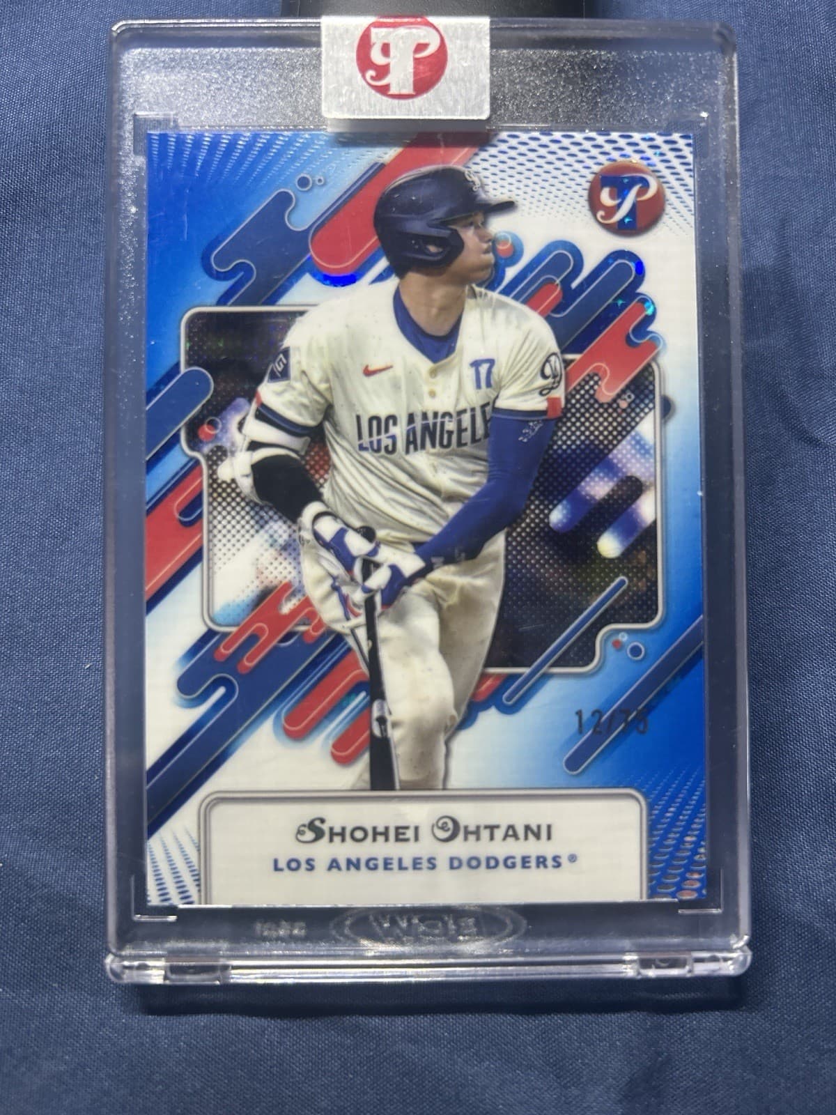 2025 Topps Pristine Shohei Ohtani Blue Refractor /75 Dodgers SSP MVP 50/50 Club
