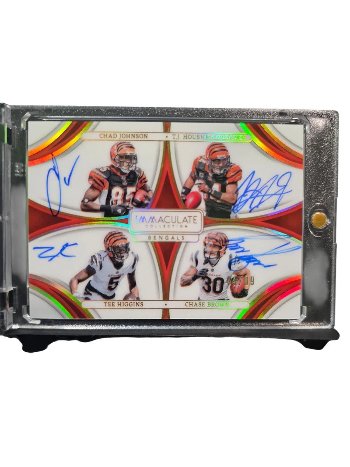 2024 Panini Immaculate Collection Chase Brown Tee Higgins Chad Johnson T.J.