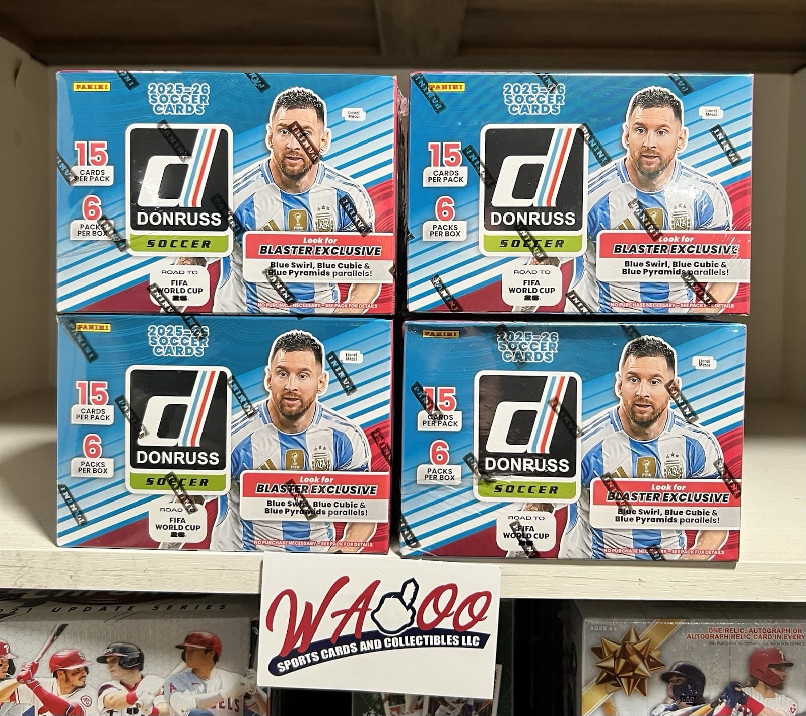 2025/26 Panini Donruss Road To FIFA World Cup 26 Soccer Blaster Box Lot Of 4x