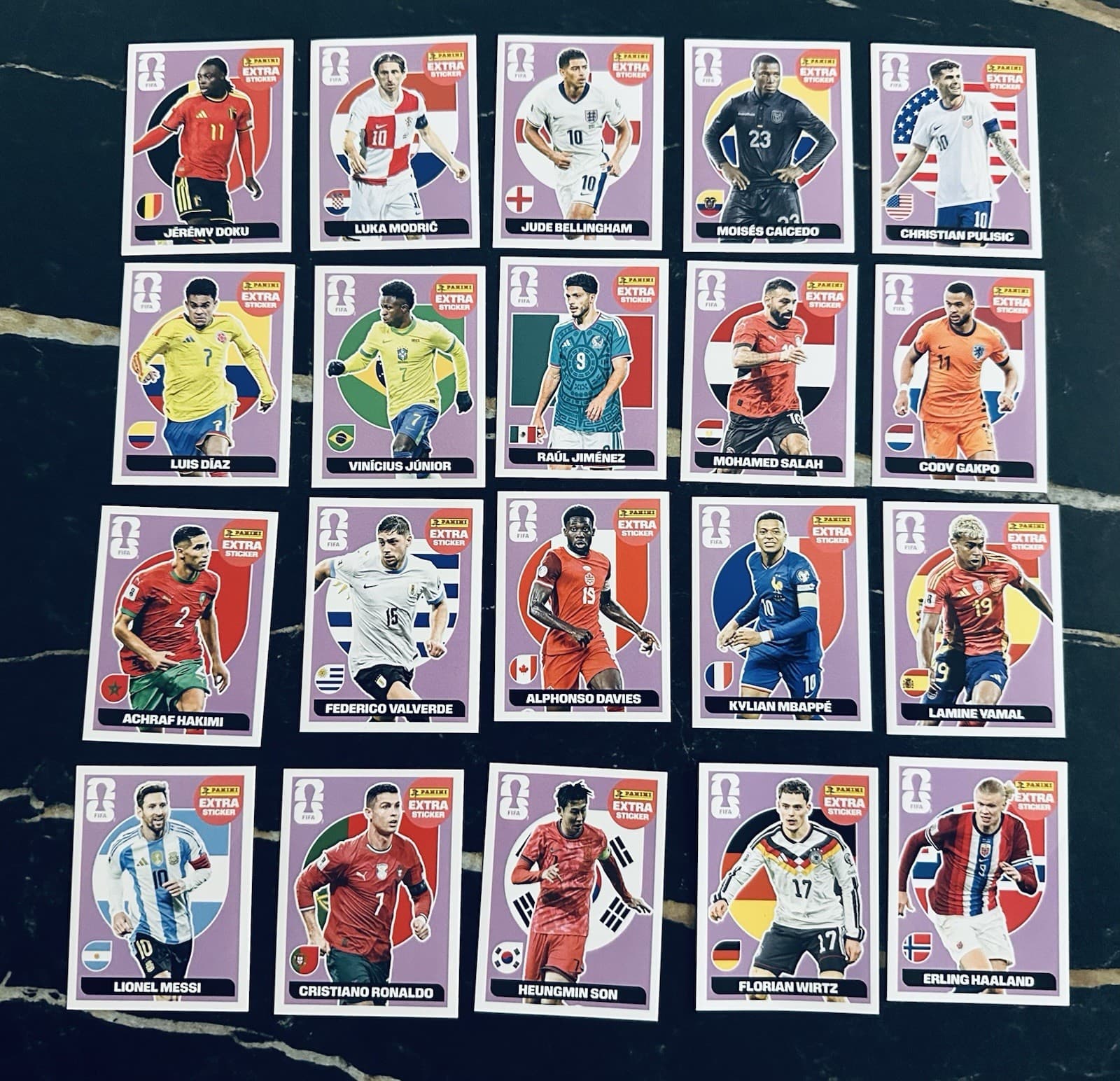 Panini FIFA Extra Sticker World CUP 2026 COMPLETE SERIES BASE 