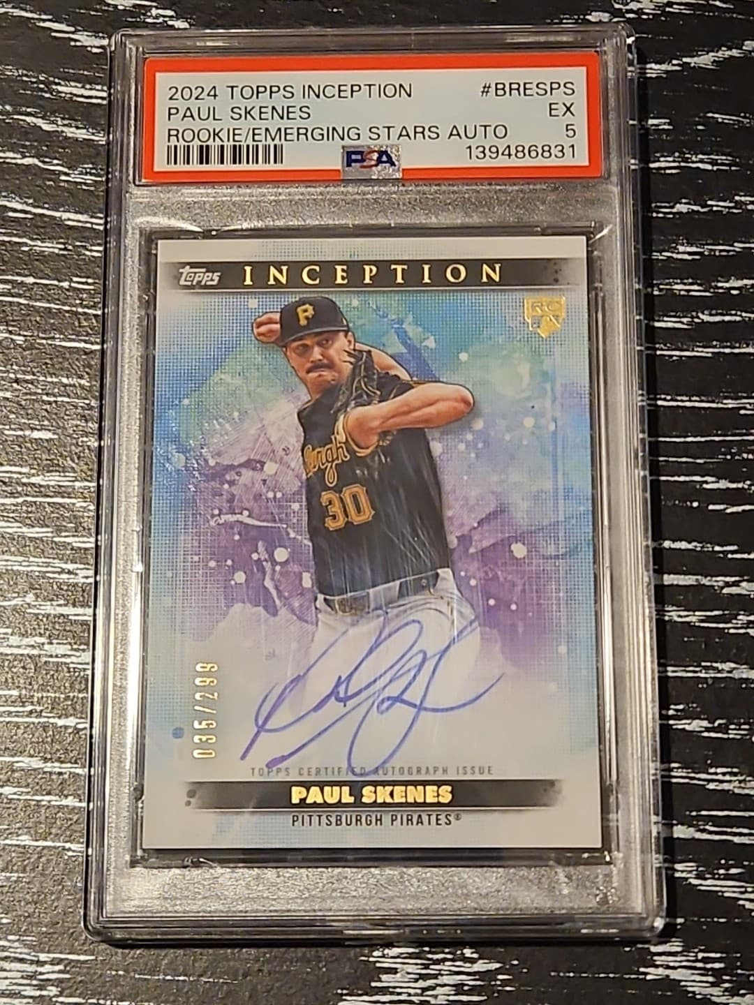 Paul Skenes 2024 Topps Inception Rookie Autograph #BRES-PS /299