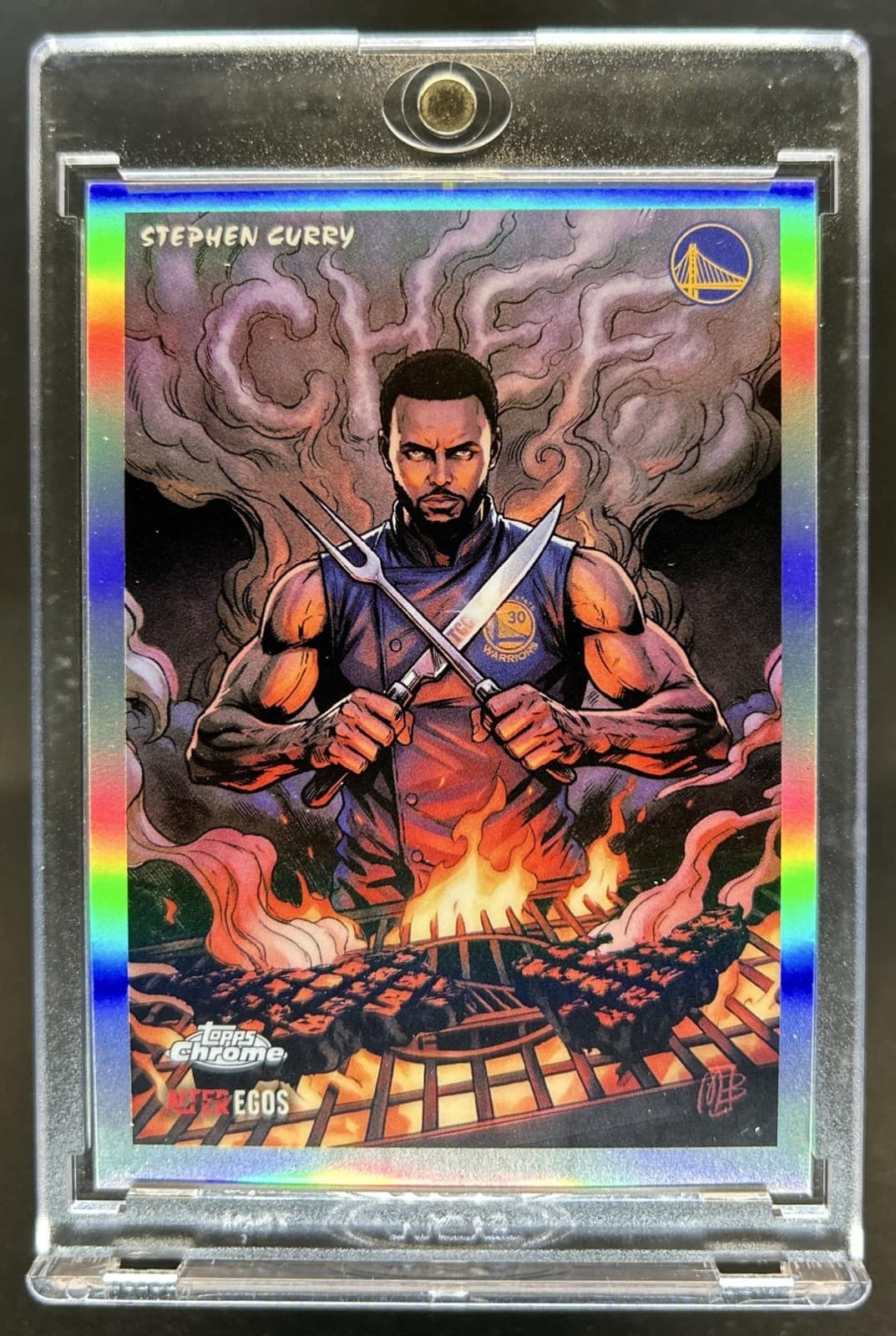 2025-26 Topps Chrome Update Stephen Curry Alter Egos SSP #AE-3 Warriors