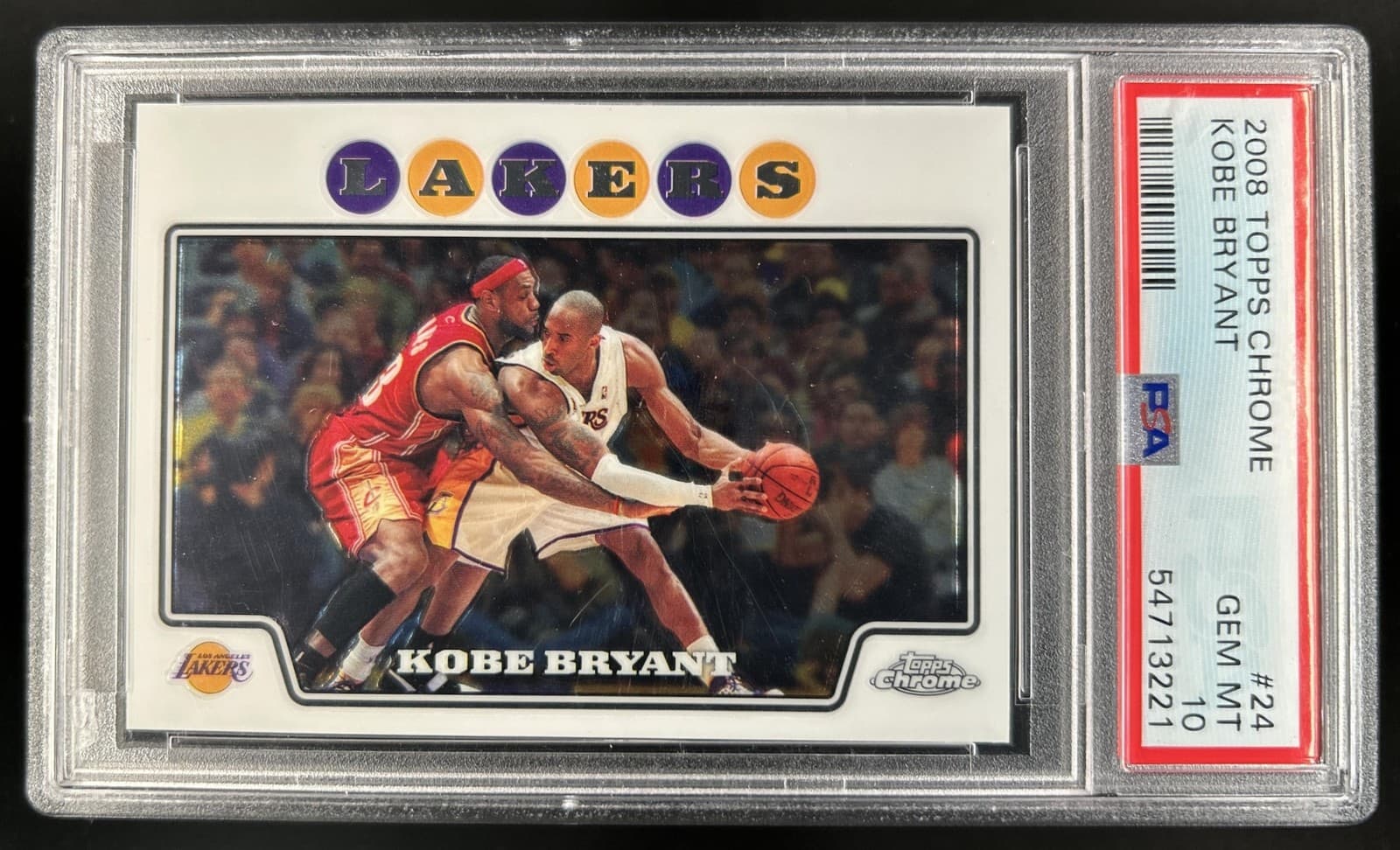 2008-09 Topps Chrome Kobe Bryant #24 Lakers PSA 10 GEM MINT