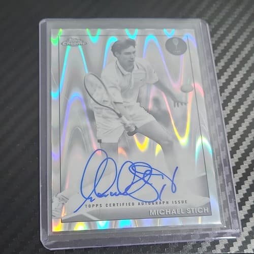 2021 Topps Chrome Tennis Michael Stich Autograph Serial Numbered Card 1/5