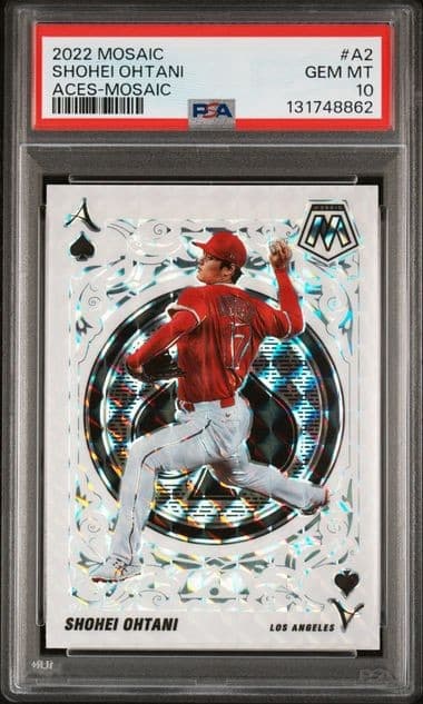 2022 Panini Mosaic - Aces Shohei Ohtani #A-2 Mosaic Prizm PSA 10
