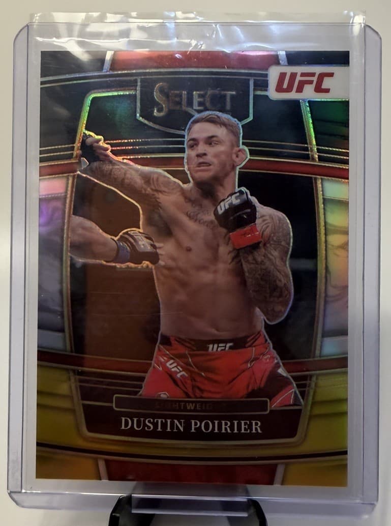 Dustin Poirier 2022 SELECT UFC BLACK & GOLD PRIZM 1/1  #75