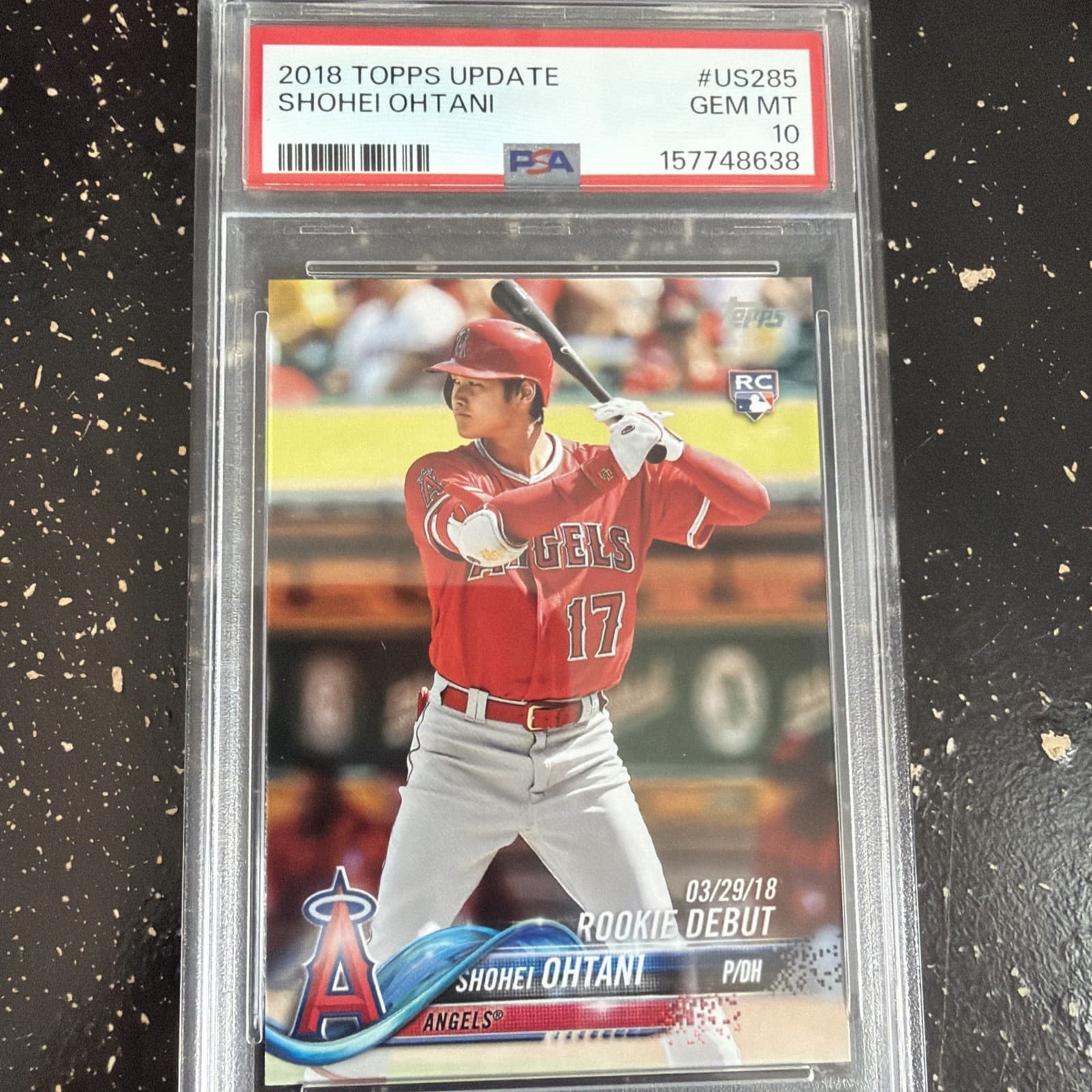 2018 Topps Update Series - Rookie Debut Shohei Ohtani #US285 (RC) GEM MNT 10